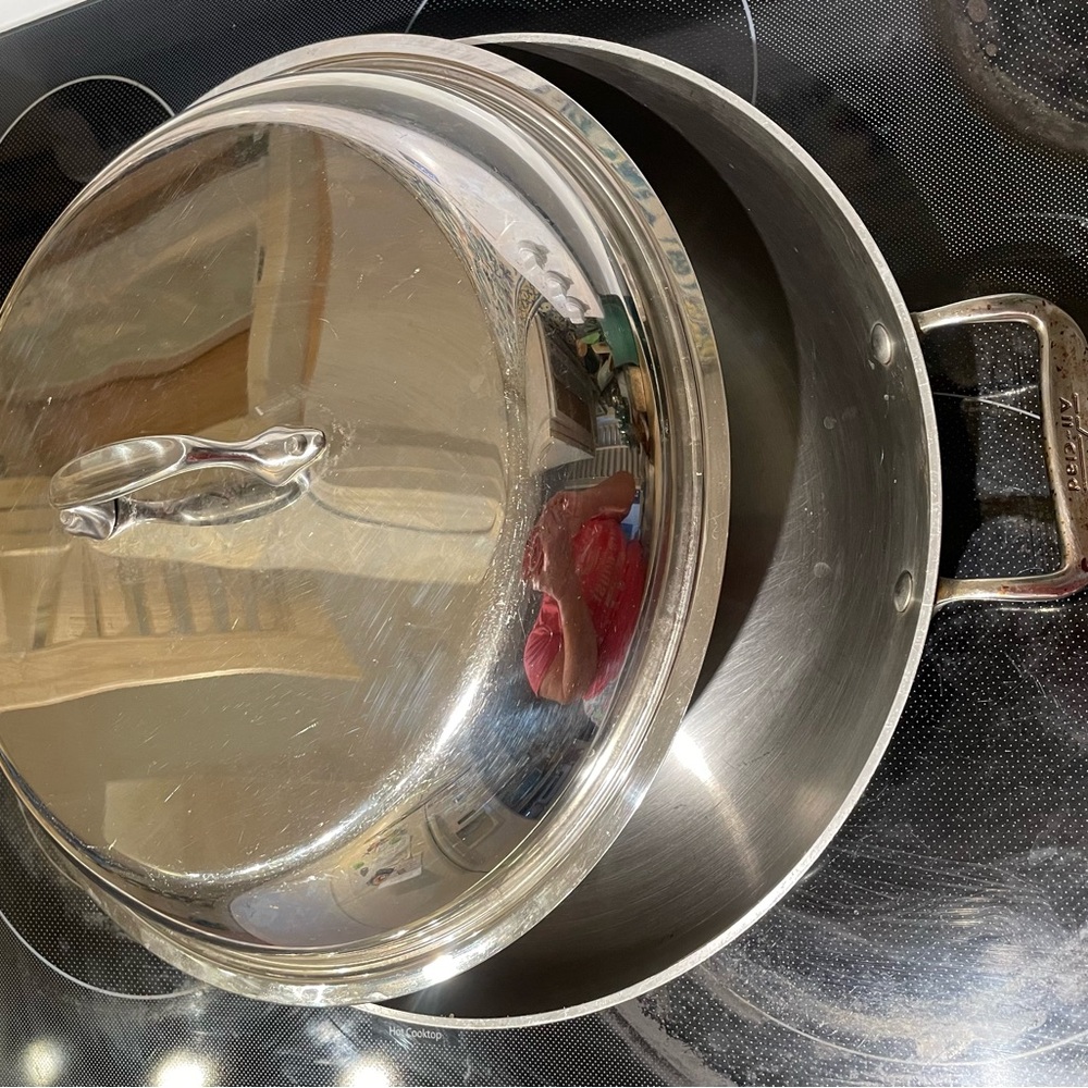 All Clad Master Chef Braiser Pan w/Lid - Picture 6 of 6